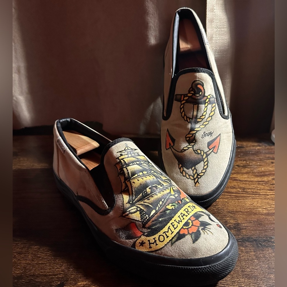 🔥Rare🔥 Sailor Jerry x Converse slip ons 13